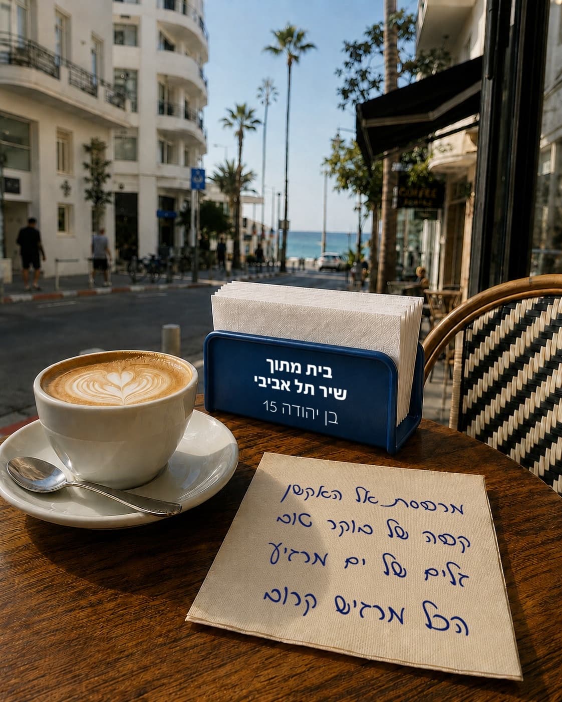 בית קפה ברחוב בן יהודה