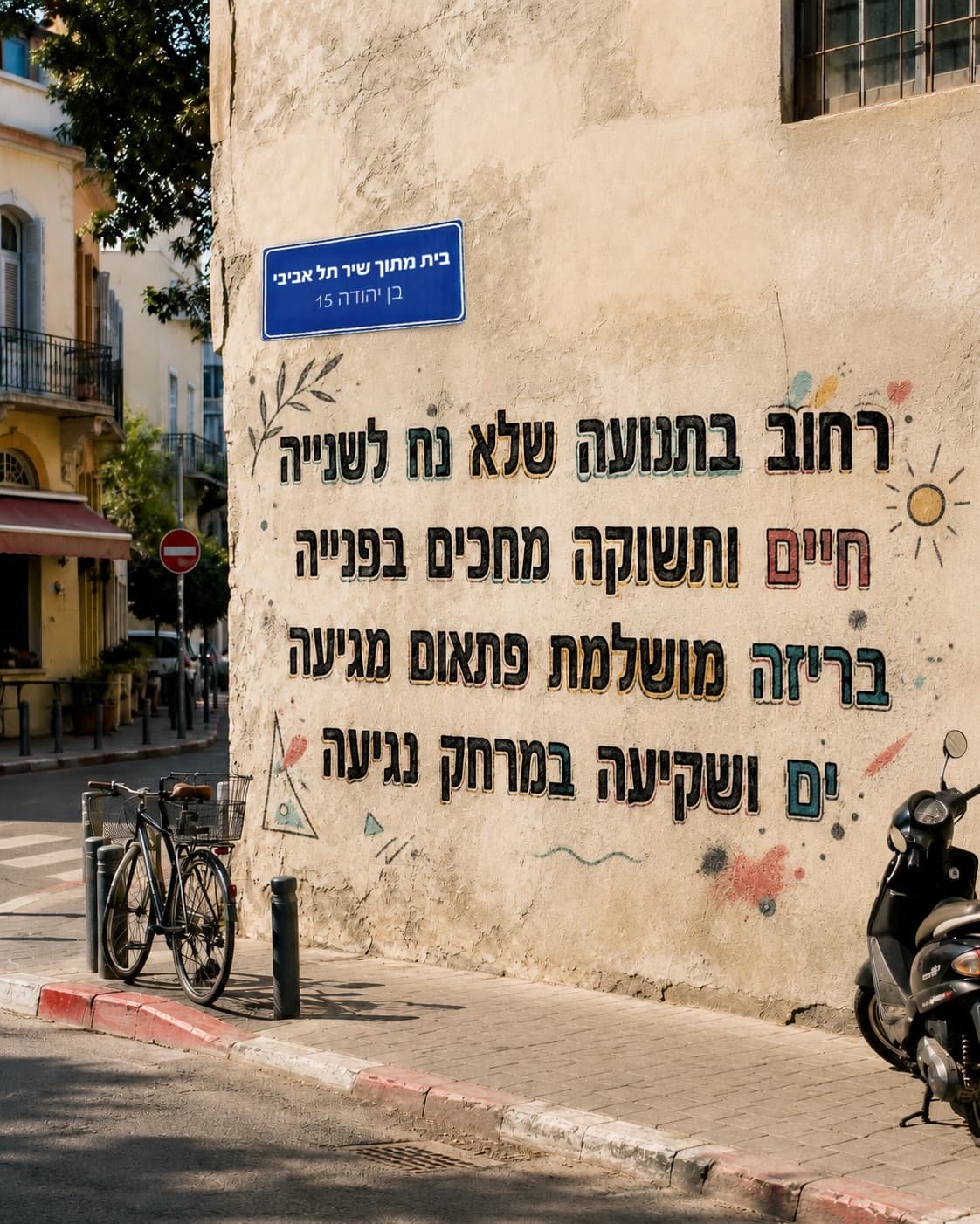 רחוב שקט בלב תל אביב